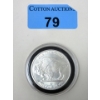 Image 1 : 1 Oz .9999 Silver Buffalo/Indigenous Art Round 