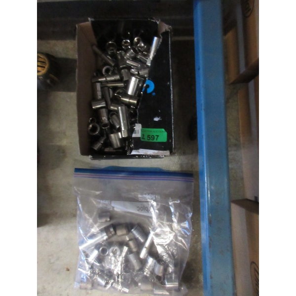 1 Box & 1 Bag of Assorted Sockets 