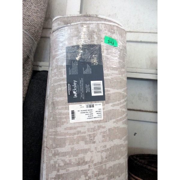 6' x 9' Grey Design Low Pile Area Carpet