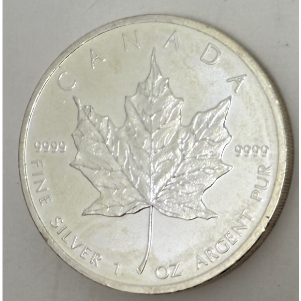 1 Oz .9999 Silver 2011 Canada Maple Leaf Coin 