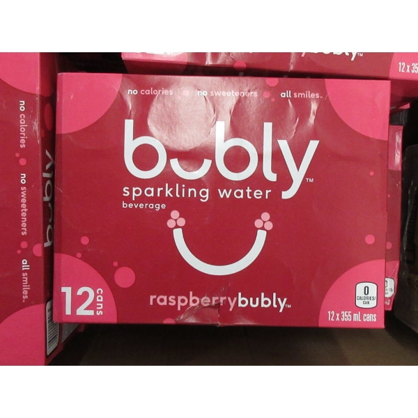 6 Cases of "Raspberry" Bubly Sparkling Water