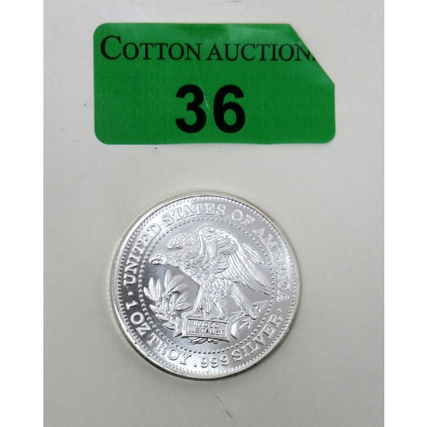 1 Oz .999 Silver Trade Unit Round 