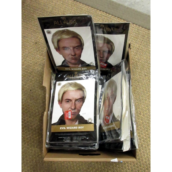 4 Blonde Ken Wigs & 7 Evil Wizard Boy Wigs