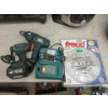 Image 1 : Saw Blade, Makita Charger & 2 Electric Drills