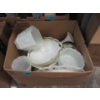 Image 1 : Box of Assorted Vintage Milk Glass Collectibles