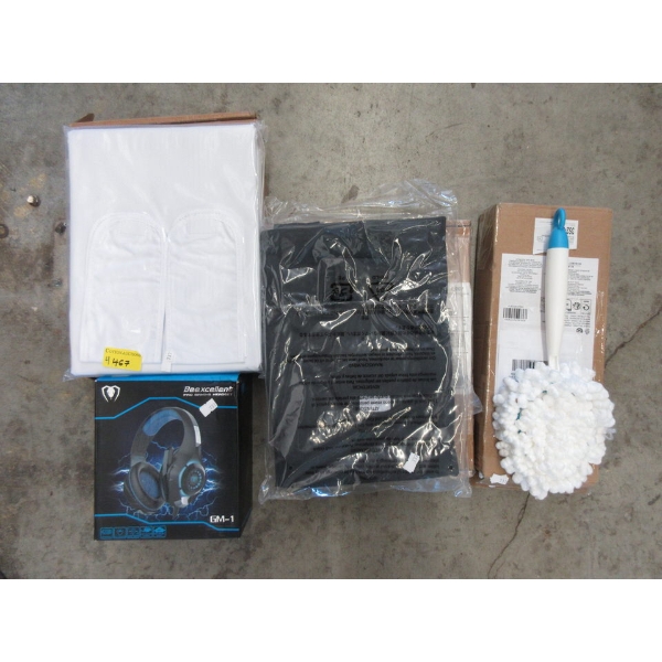Microfiber Duster, Headphones & 2 Sets of Curtains