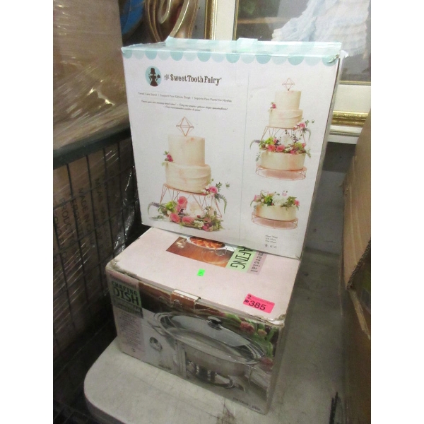 Tiered Cake Stand and Commercial Chafing Dish