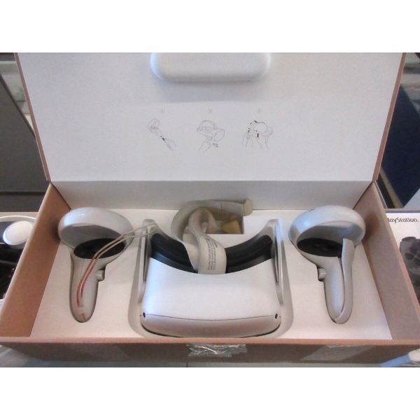 Meta Quest VR Headset with 2 Controllers in Box