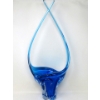 Image 1 : Mid-Century Blue Art Glass Centerpiece 