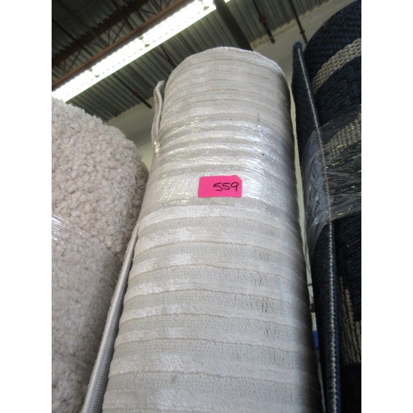 8' x 10' Grey Sculpted Patterned Low Pile Area Carpet