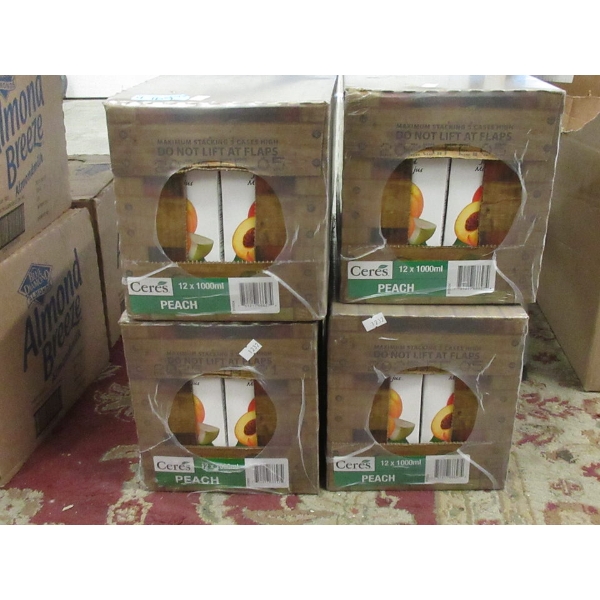 4 Cases of Ceres 100% Peach Fruit Juice