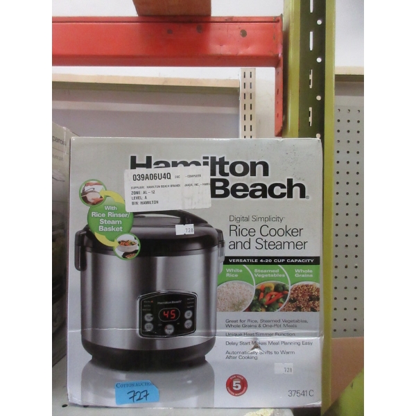 Hamilton Beach Rice Cooker & Steamer - 4-20 Cups