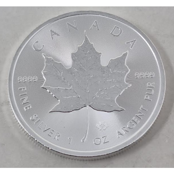 1 Oz .9999 Silver 2025 Canada Maple Leaf Coin 
