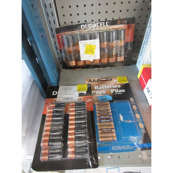 3 Packages of Batteries - Assorted Sizes