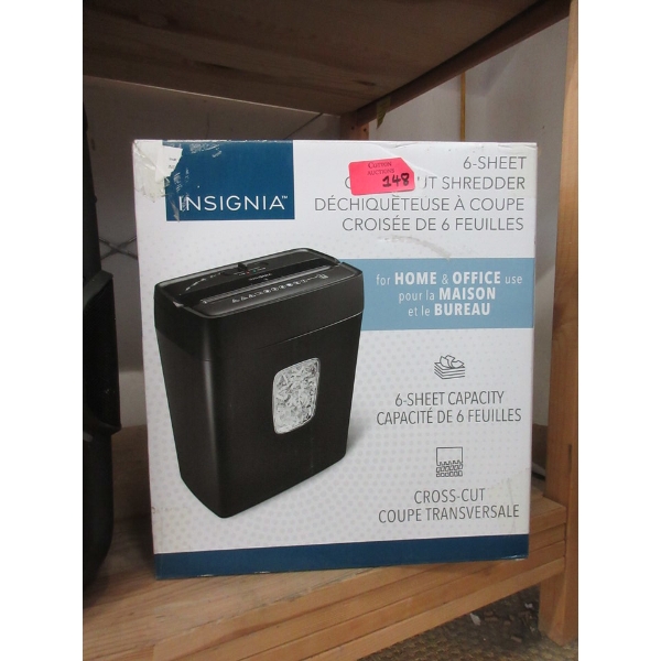 Insignia 6-Sheet Cross-Cut Paper Shredder