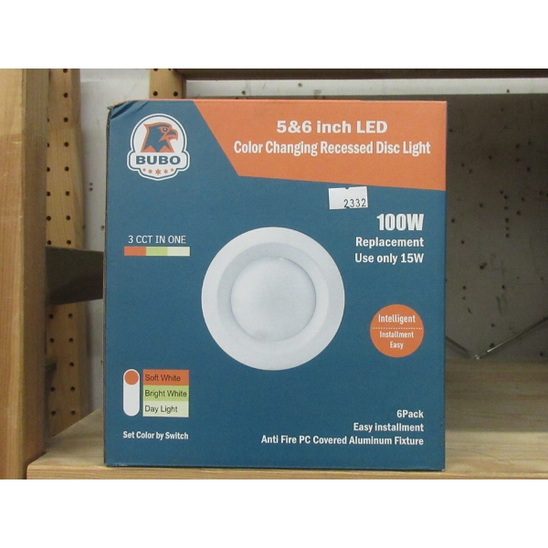 Bubo 6 Pack of Colour Changing Recessed Lights