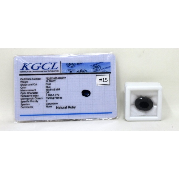 11.20 CT Oval Natural Ruby 