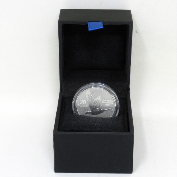 7.96 Gram .9999 Silver 2014 Canada Goose $20 Coin 