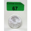 Image 1 : 1 Oz .999 Silver Eagle Silver Trade Unit Round 