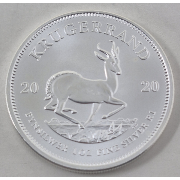 1 Oz .999 Silver 2020 South African Krugerrand Coin