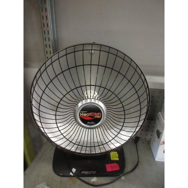 Presto Heat Dish +Tilt Parabolic Heater - No Box