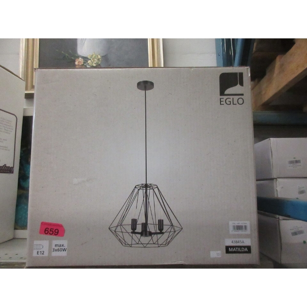 Eglo "Matilda" Pendant Light - Black Finish