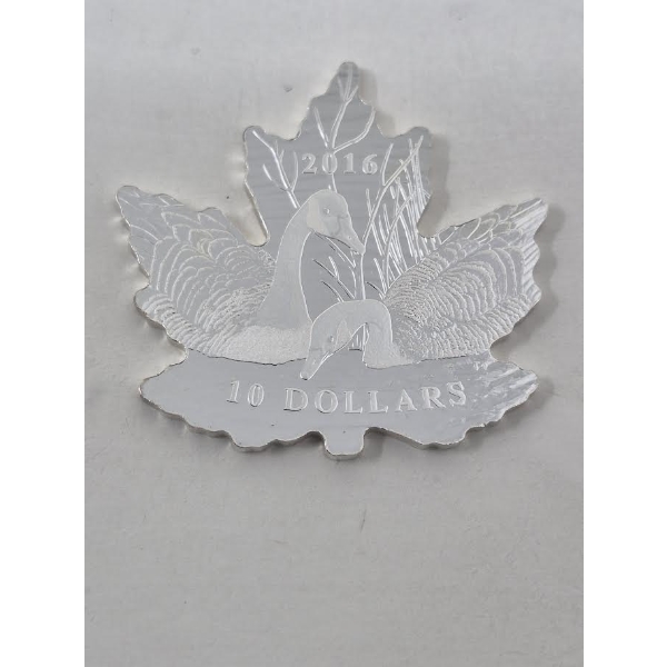 15.67 Gram .9999 Silver Maple Leaf Silhouette: Canada Geese Coin 