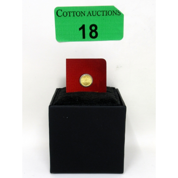 1 Gram .9999 Fine Gold 2016 Maplegram Coin 