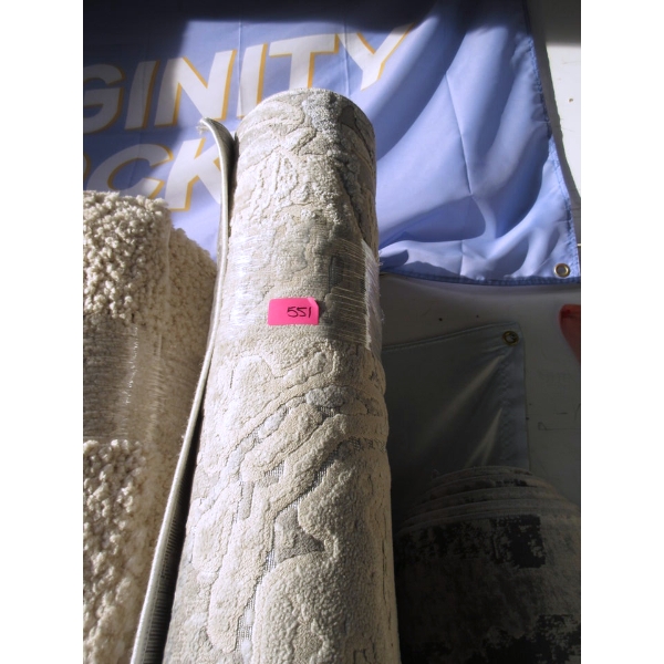8' x 10' Grey Sculpted Patterned Low Pile Area Carpet