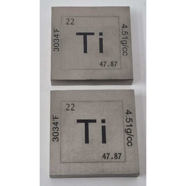 Rare Mint Error 2 x 1/2 Pound .999 Titanium Bars