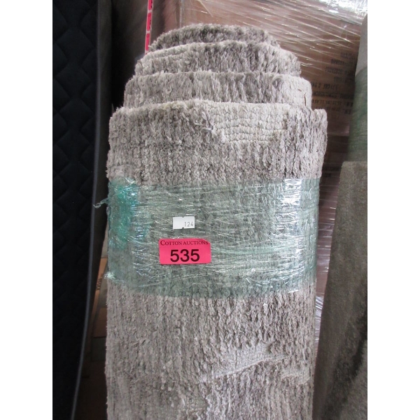 5' x 7' Patterned Low Pile Area Carpet - Grey
