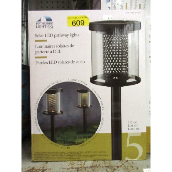 5 Pack of Solar LED Pathway Lights