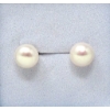 Image 1 : New 10 KT Gold 3 CT Freshwater Pearl Earrings