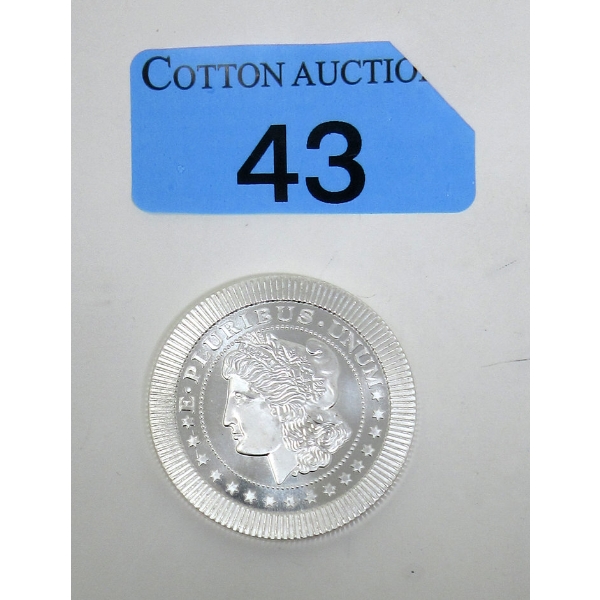 1 Oz .999 Silver E.Pluribus.Unum Round 
