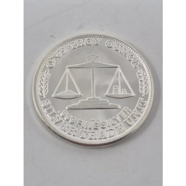 1 Oz .999 Silver Silver Trade Unit/Eagle Round