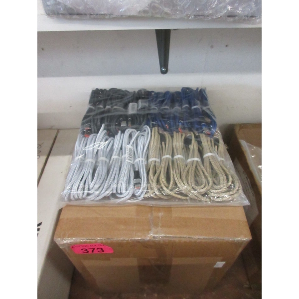Case of 240 New 5' Braided USB to Micro Cables