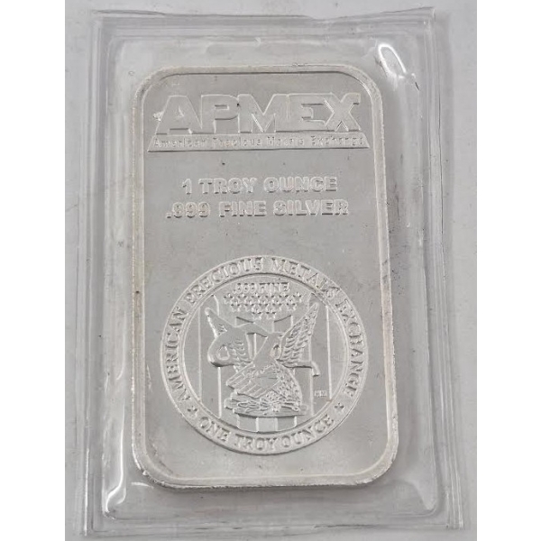 1 Oz .999 Silver APMEX Bar