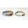 Image 1 : Two .925 Sterling Silver Multi-Gemstone Bracelets