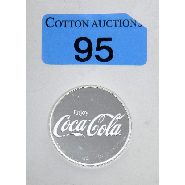 1 Oz .999 Silver Coca-Cola 2-Sided Round 