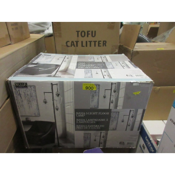 Basia 3-Light Floor Lamp - Unassembled in Box