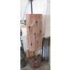 Image 1 : 75" Hand Crafted Floor Lamp - Wood Base & Shade