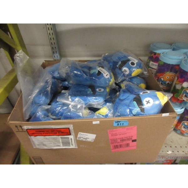 Box of 20+ New Blue 11  Stuffed Toys 