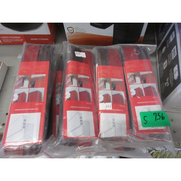 5 New Twin Packs of Door Bottom Seal Insulation Strips