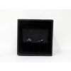 Image 2 : New 10 KT White Gold Garnet Stud Earrings 