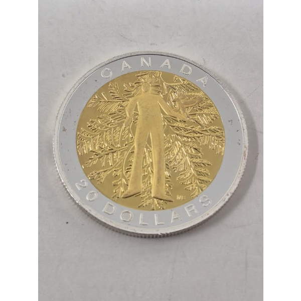 1 Oz .9999 Silver The Maple Canopy: Autumn Allure $20 Coin 