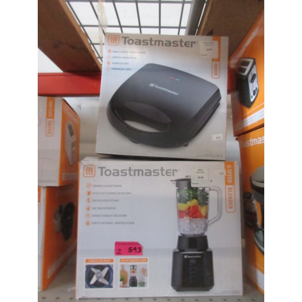 Toastmaster Sandwich Grill & 6-Speed Blender
