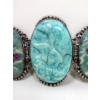Image 2 : Sajen .925 Silver Carved Gemstone Bracelet