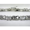 Image 2 : 6.84 CTW White Topaz & Diamond Tennis Bracelet 