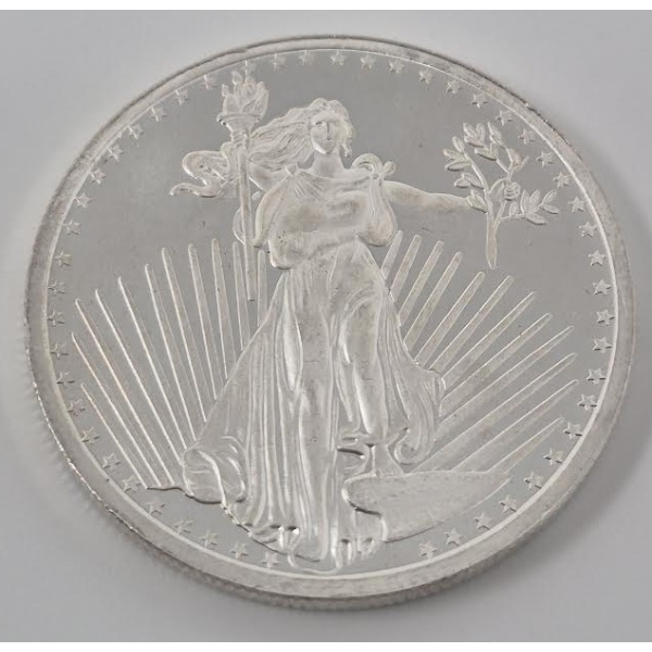 1 Oz .999 Silver St. Gaudens Round 