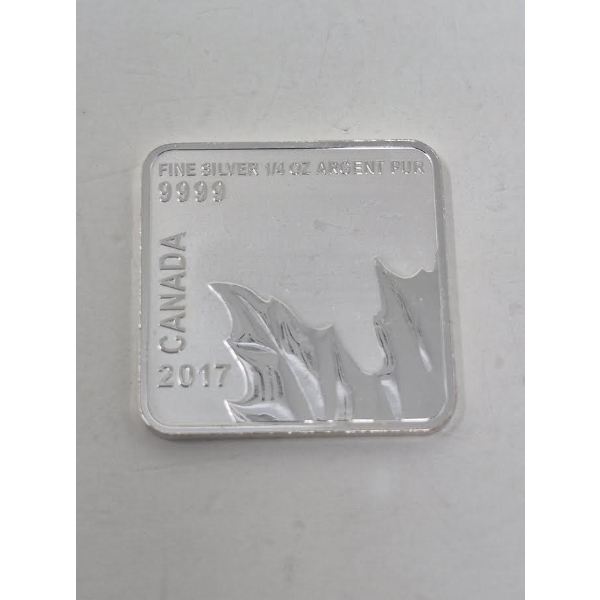 11.8 Gram .9999 Silver 2017 Square Maple Leaf Coin